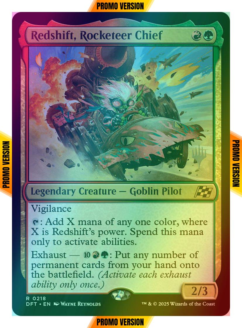 Redshift, Rocketeer Chief [218p] [Promo Pack] [Aetherdrift: Promos] [Foil]