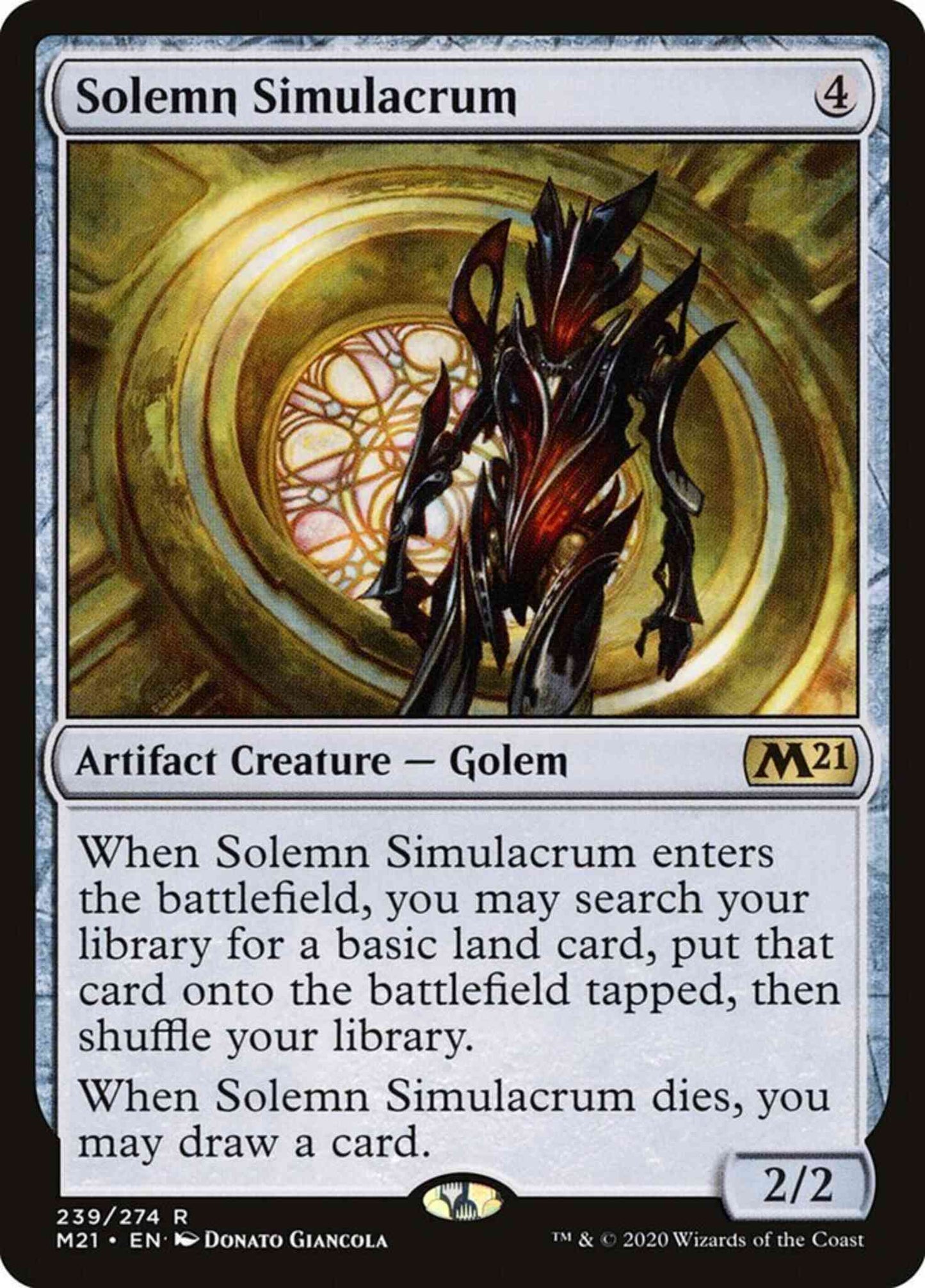 Solemn Simulacrum [239] [Core Set 2021] [Non-Foil]