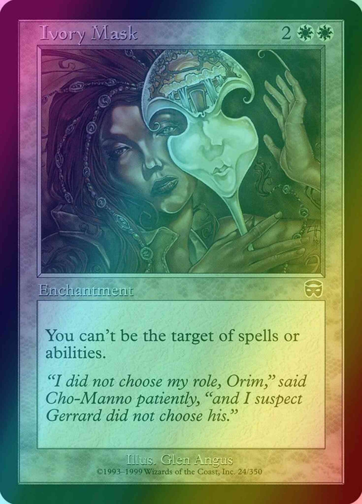 Ivory Mask [24] [Mercadian Masques] [Foil]
