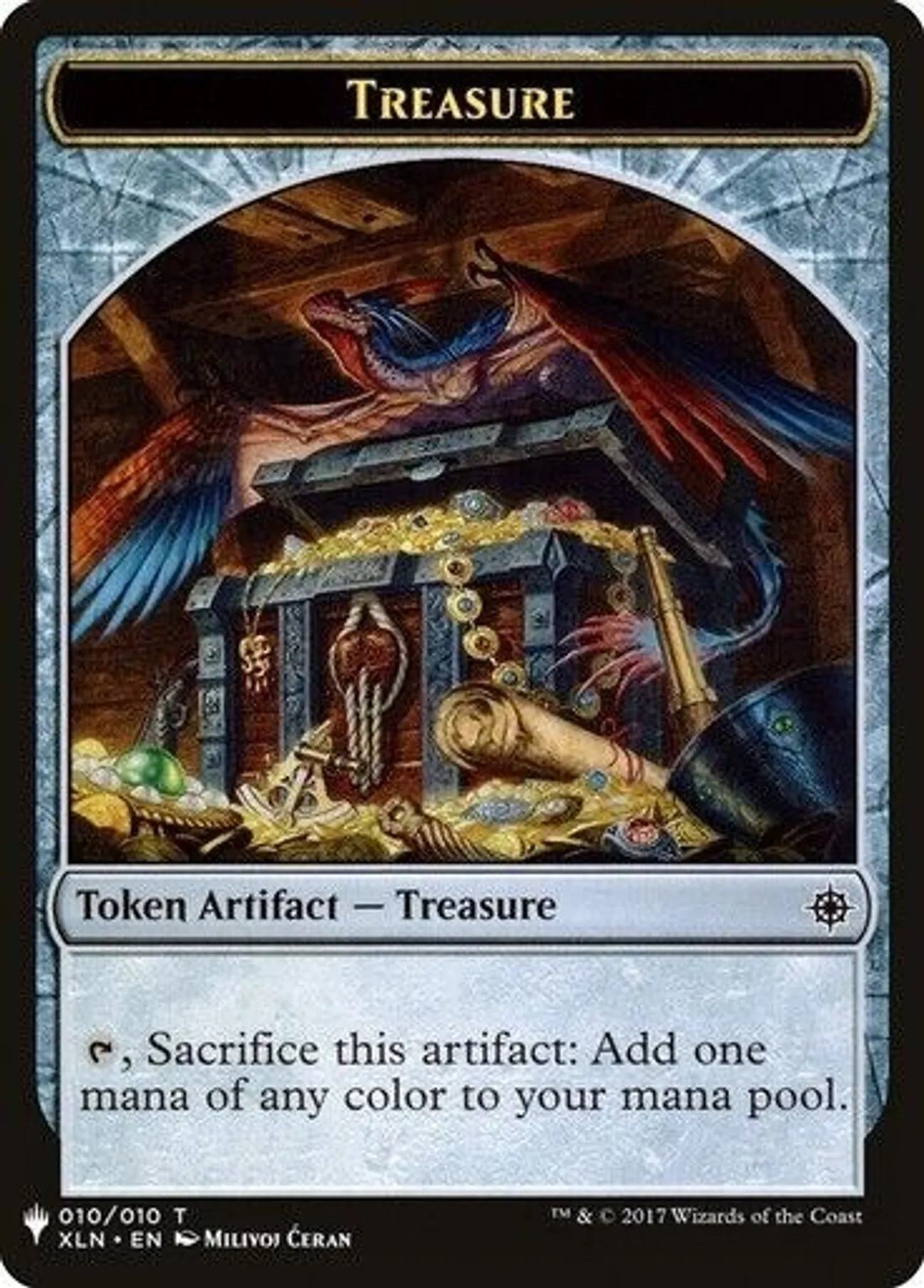 Golem Token (25) // Treasure Token (10) [TC21-25] [C21/XLN Set Symbol] [The List] [Non-Foil]