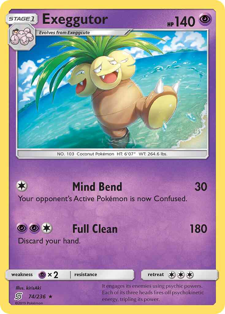 Exeggutor - 74/236 - Rare [sm11-74] [Reverse Holo]