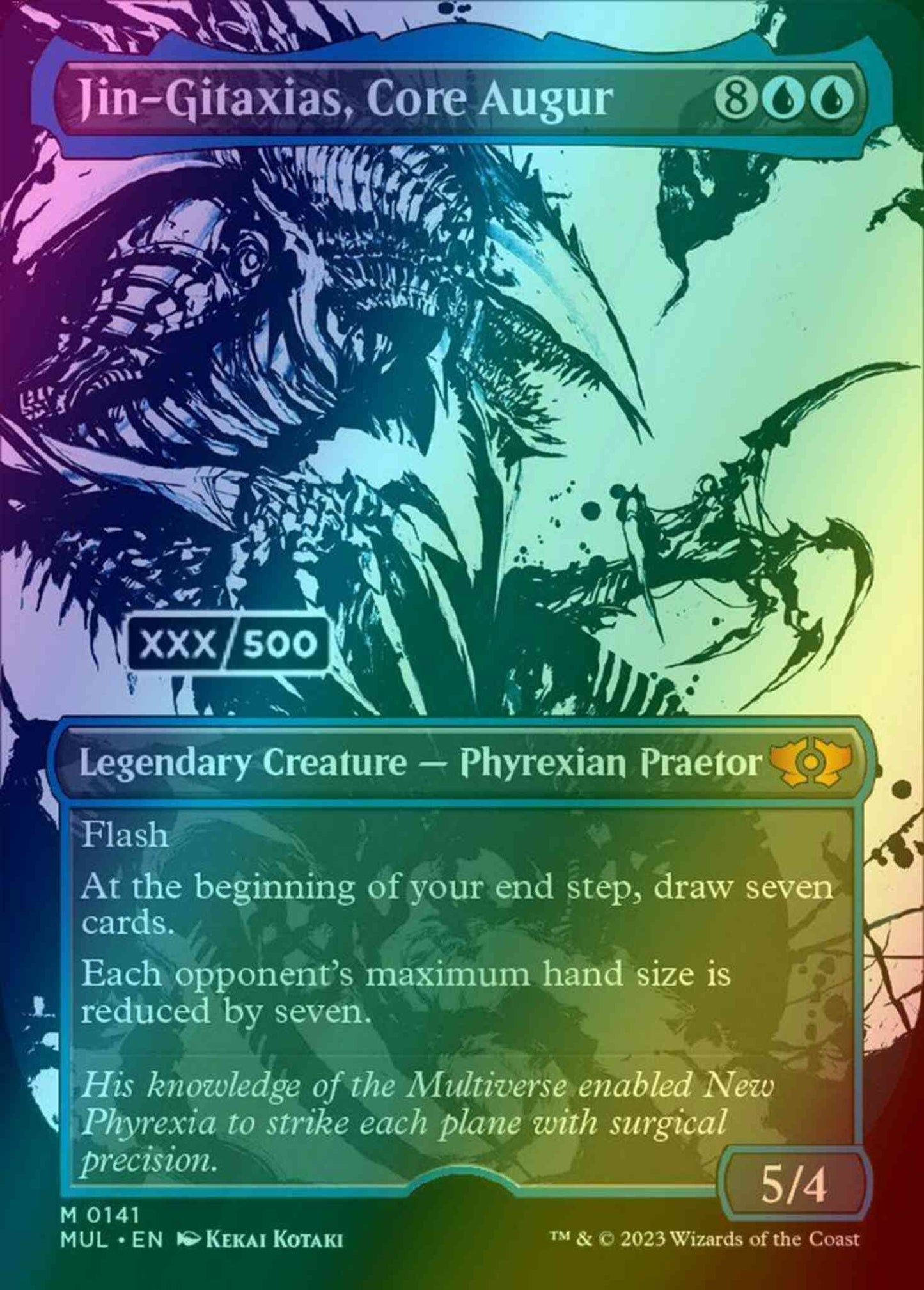 Jin-Gitaxias, Core Augur - Serial Numbered [141z] [Planar Showcase] [Multiverse Legends] [Foil]