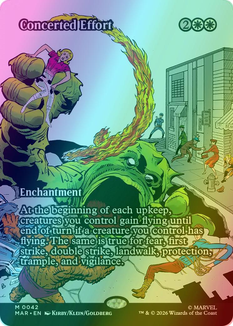 Concerted Effort [42] [Borderless] [Source Material] [Marvel Universe] [Foil]