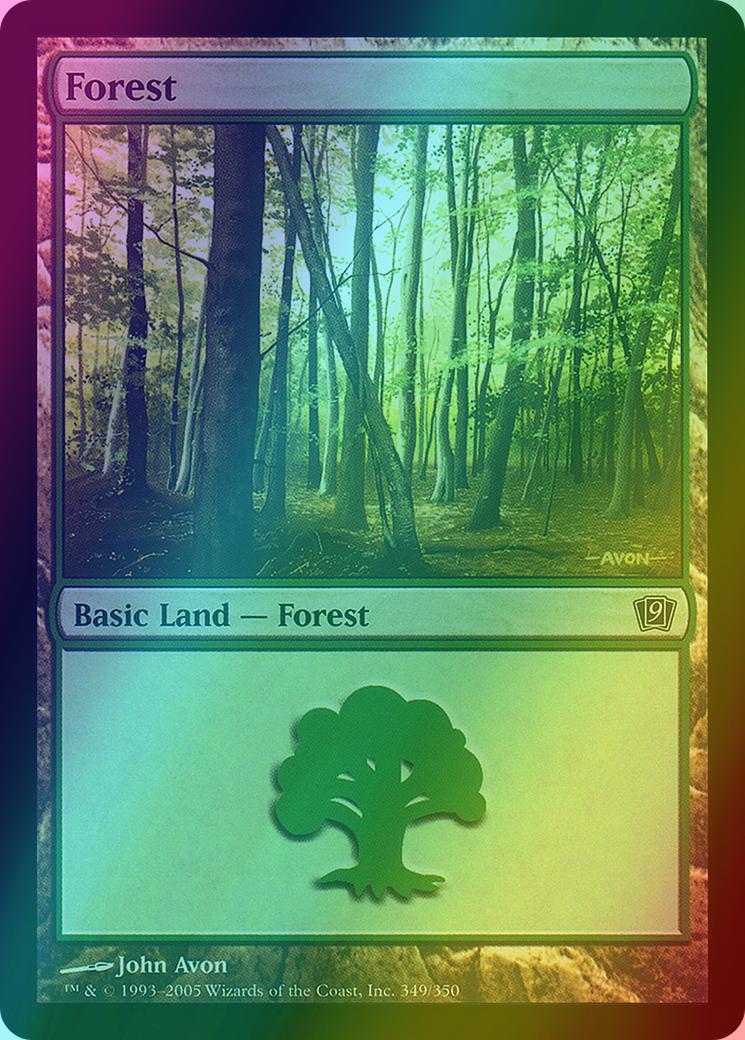 Forest [349x] [349] [Ninth Edition] [Foil]