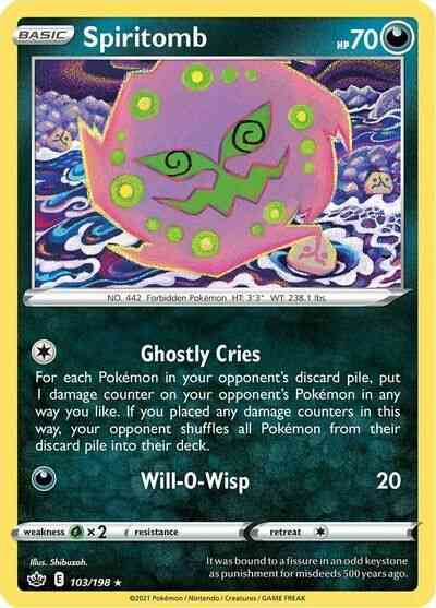Spiritomb - 103/198 - Rare [swsh6-103] [Reverse Holo]