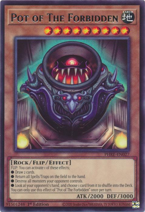 Pot of The Forbidden - PHRE-EN027 - Rare - 1st Edition
