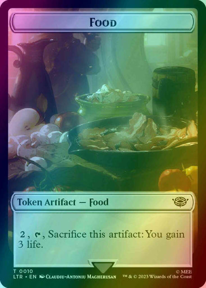 Food Token (10) // Human Soldier Token (01) [The Lord of the Rings: Tales of Middle-earth: Tokens] [Foil]