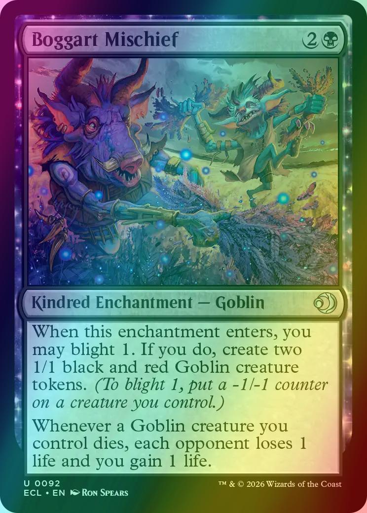 Boggart Mischief [92] [Lorwyn Eclipsed] [Foil]