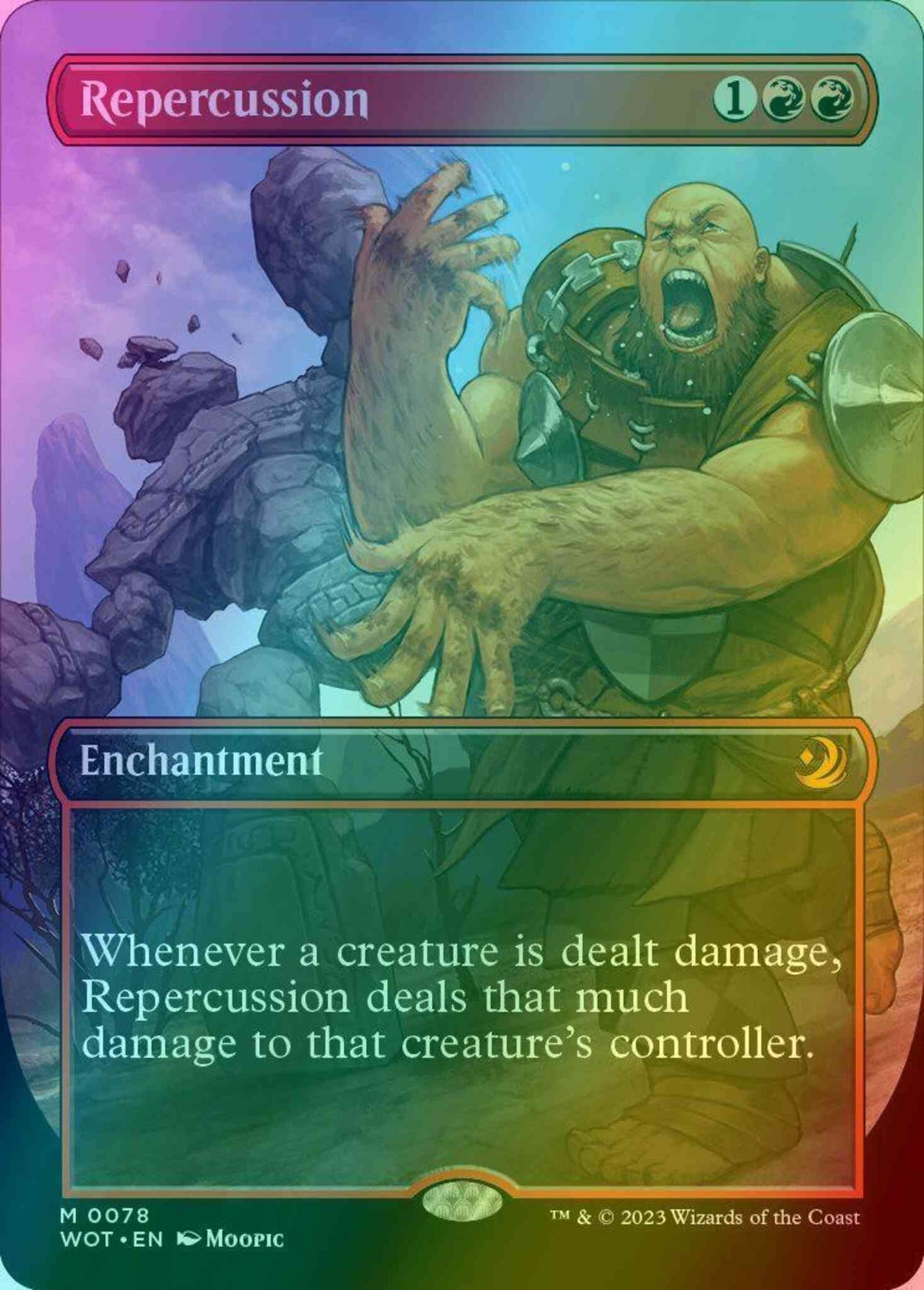 Repercussion [78] [Borderless] [Anime] [Wilds of Eldraine: Enchanting Tales] [Foil]