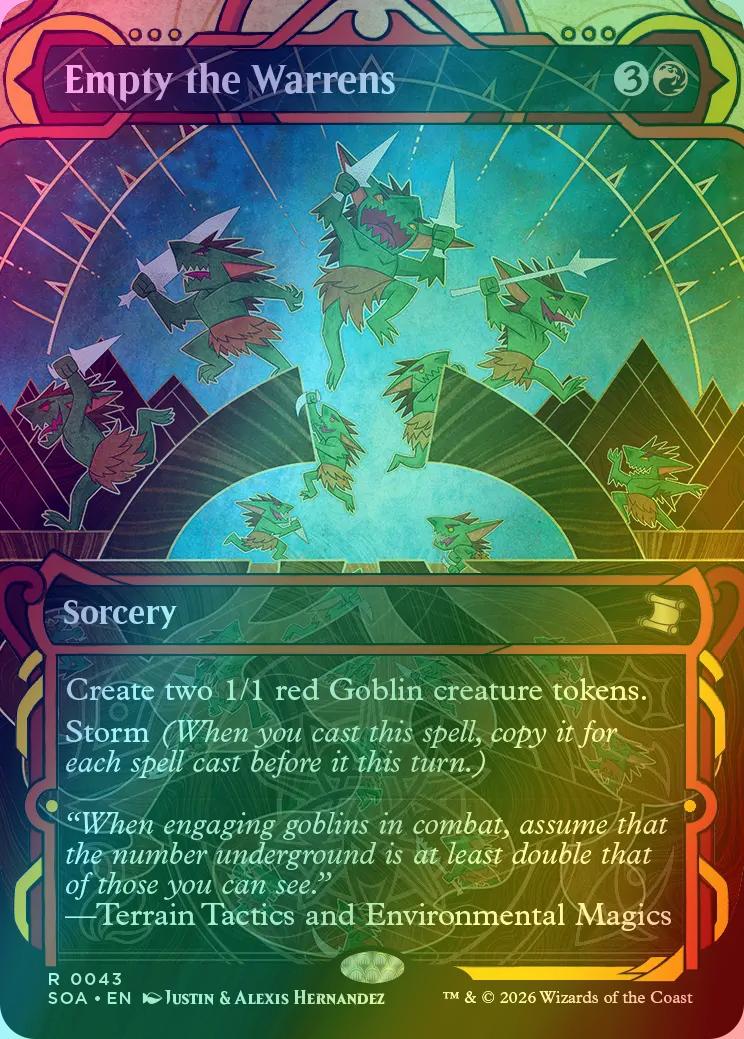Empty the Warrens [43] [Showcase] [Secrets of Strixhaven: Mystical Archive] [Foil]