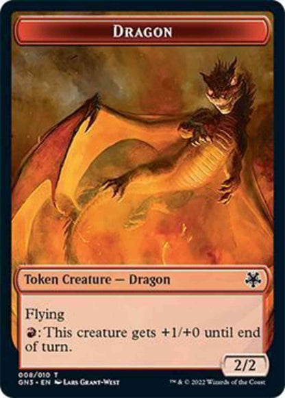 Dragon Token (08) // Elf Warrior Token (09) [Game Night: Free-for-All: Tokens] [Non-Foil]