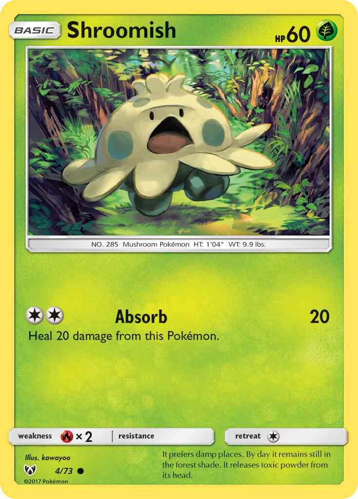 Shroomish - 4/73 - Common [sm35-4] [Non-Holo]