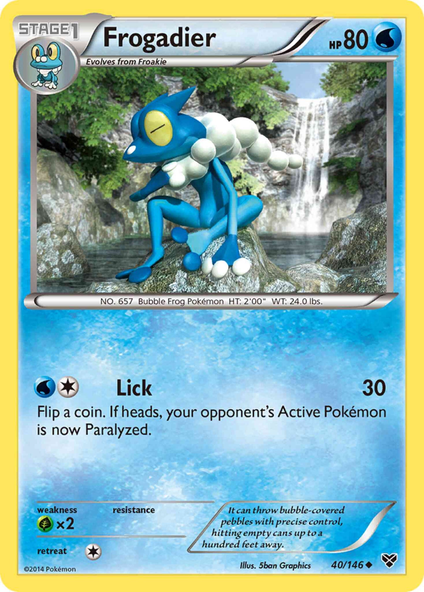 Frogadier - 40/146 - Uncommon [xy1-40] [Non-Holo]
