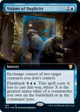 Visions of Duplicity [71] [Extended Art] [Innistrad: Midnight Hunt: Commander] [Non-Foil]