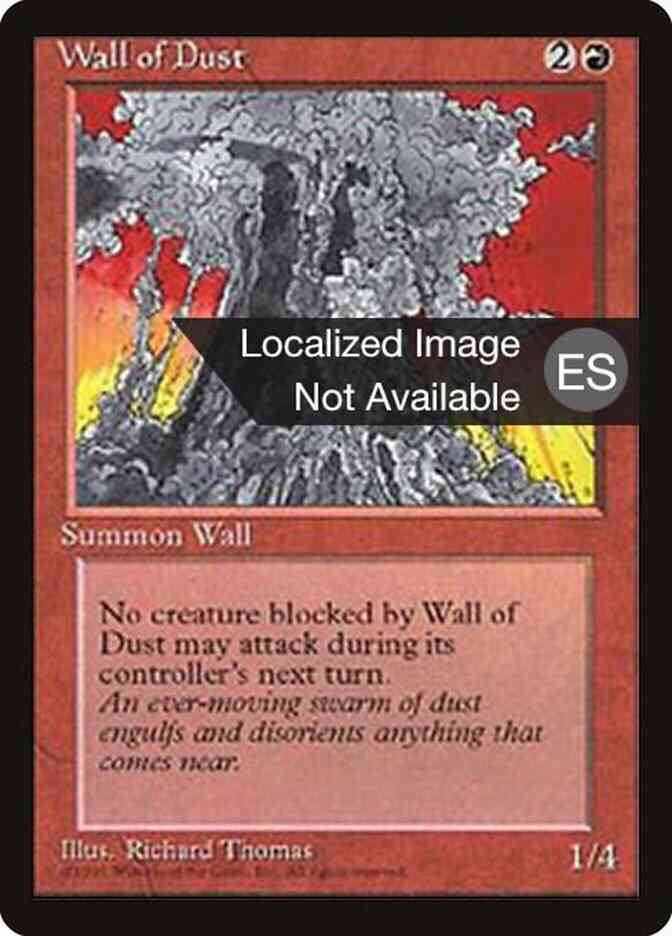 Wall of Dust - Portuguese [229] [Fourth Edition Black Border: Portuguese] [Non-Foil]