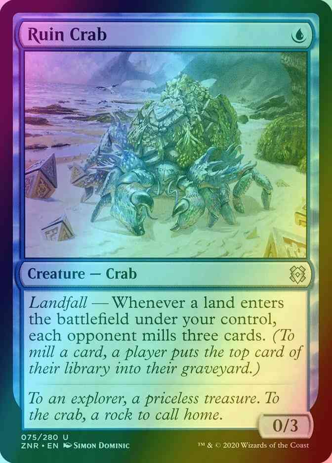 Ruin Crab [75] [Zendikar Rising] [Foil]