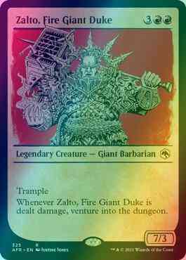 Zalto, Fire Giant Duke [323] [Rulebook Showcase] [Adventures in the Forgotten Realms] [Foil]