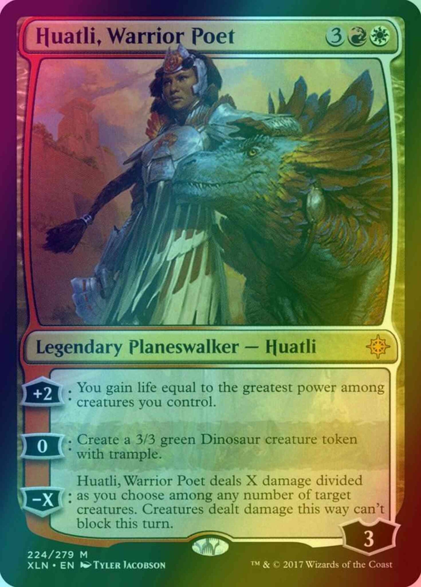 Huatli, Warrior Poet [224] [Ixalan] [Foil]