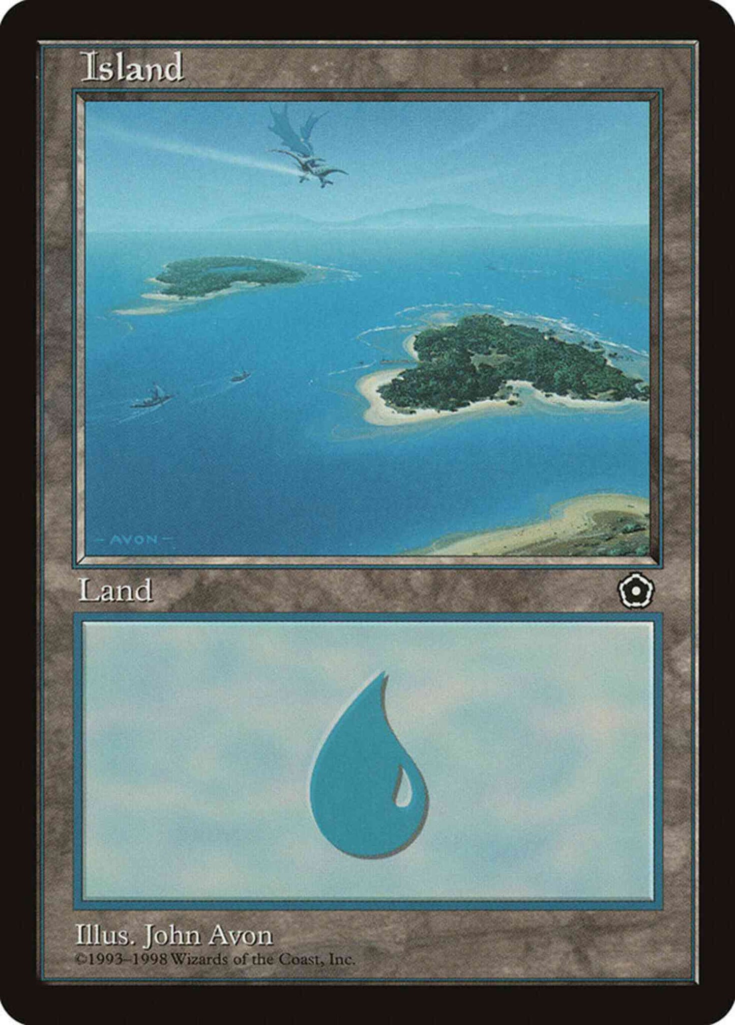 Island [154] [Animal in Sky] [Portal Second Age] [Non-Foil]