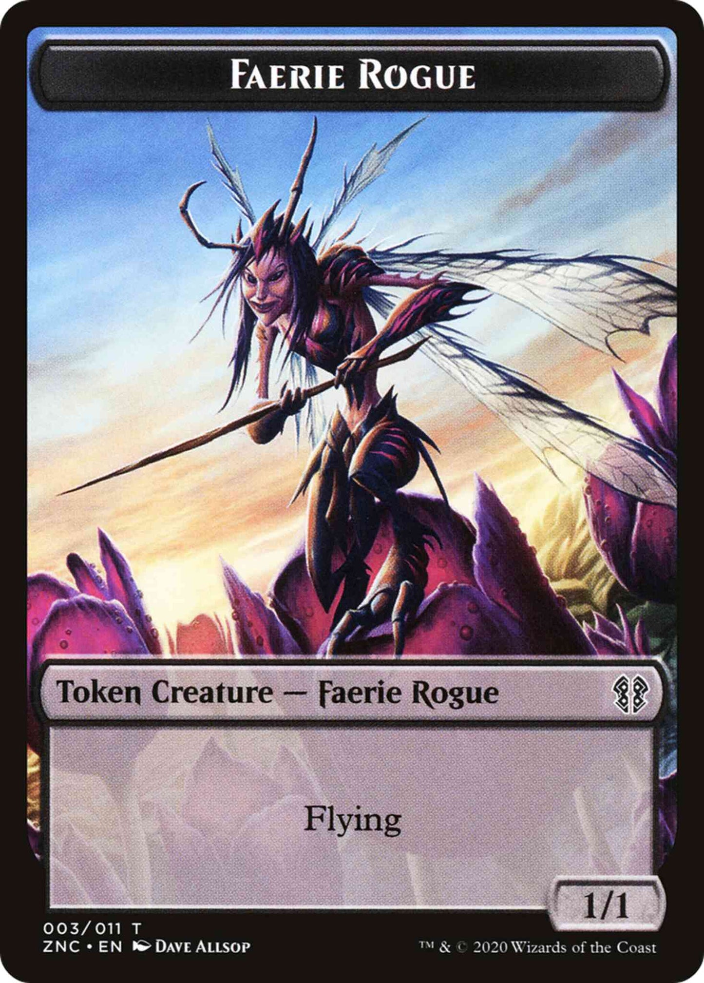 Faerie Rogue Token (03) // Thopter Token (11) [Zendikar Rising Commander Tokens] [Non-Foil]