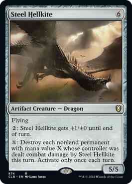Steel Hellkite [874] [Commander Legends: Battle for Baldur's Gate] [Non-Foil]