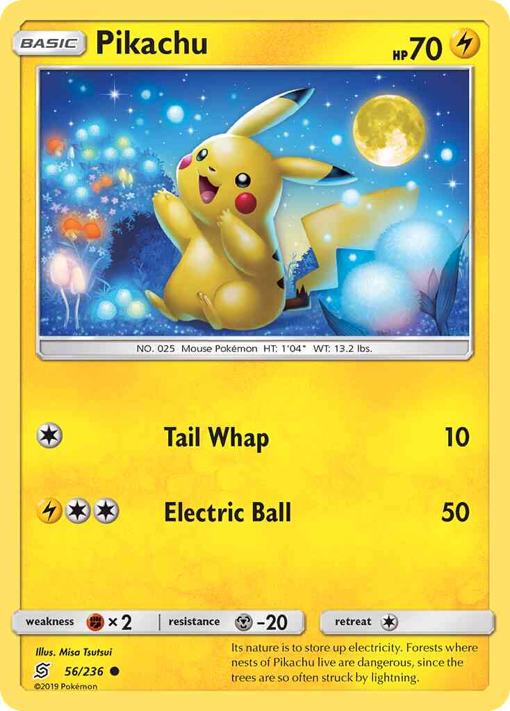 Pikachu - 56/236 - Common [sm11-56] [Reverse Holo]