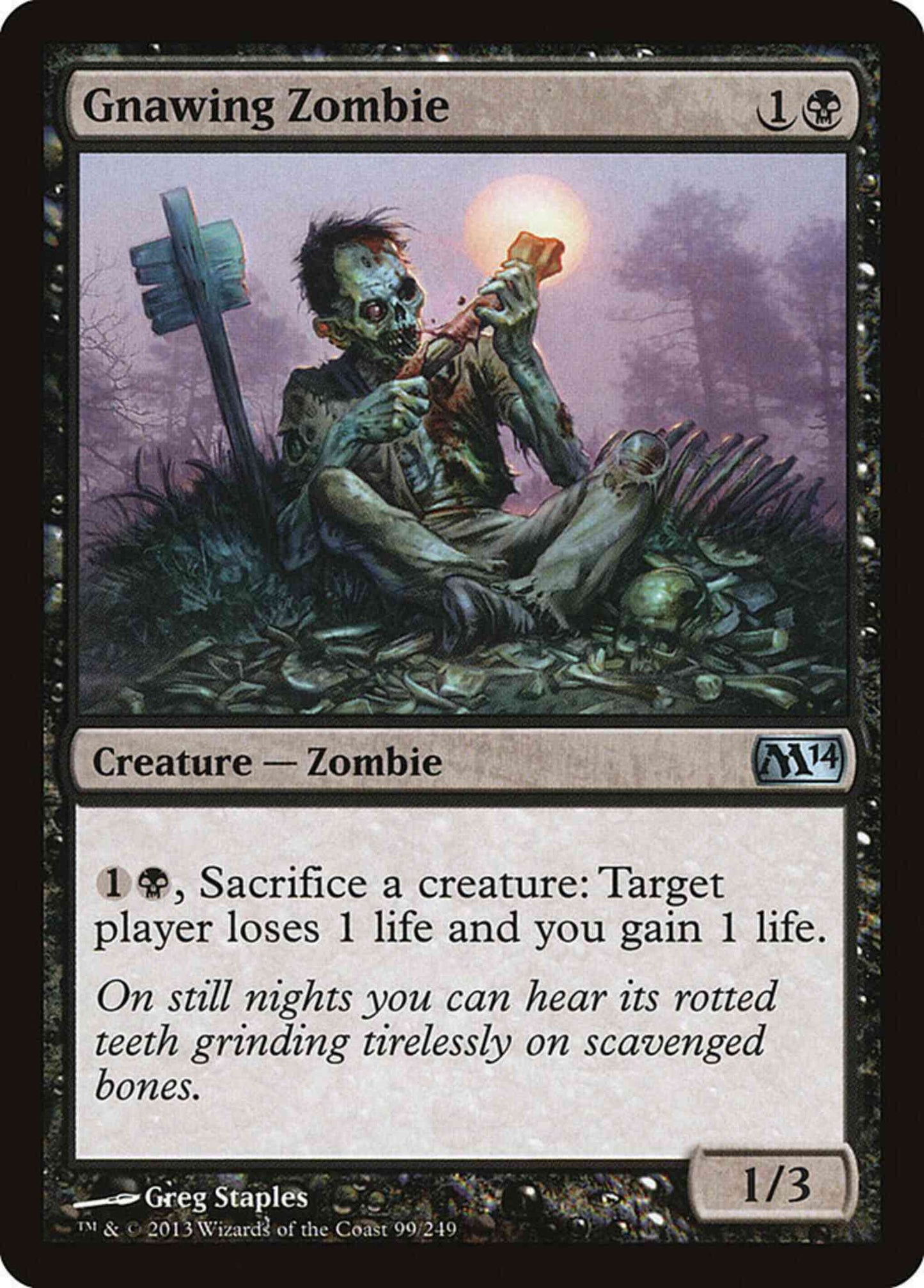 Gnawing Zombie [99] [Magic 2014] [Non-Foil]