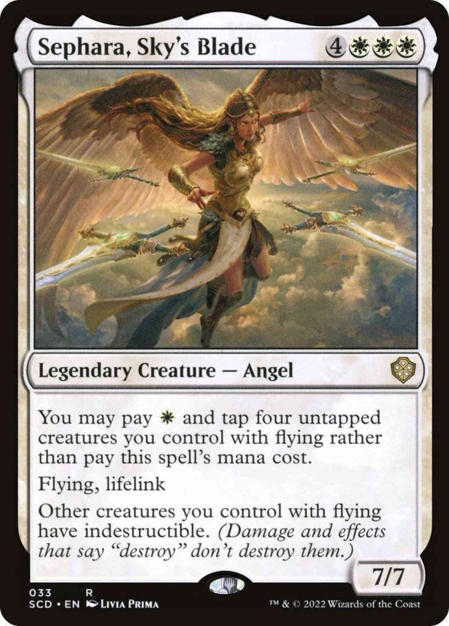 Sephara, Sky's Blade [33] [Starter Commander Decks] [Non-Foil]