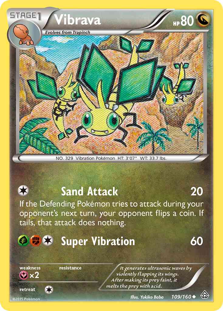 Vibrava - 109/160 - Uncommon [xy5-109] [Non-Holo]