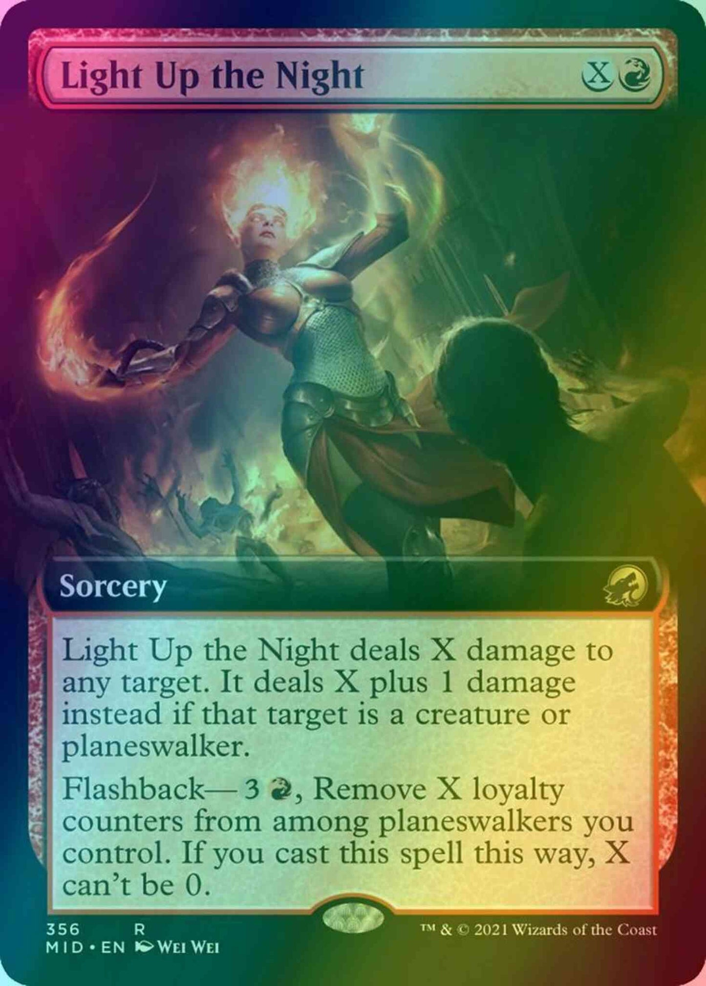 Light Up the Night [356] [Extended Art] [Innistrad: Midnight Hunt] [Foil]