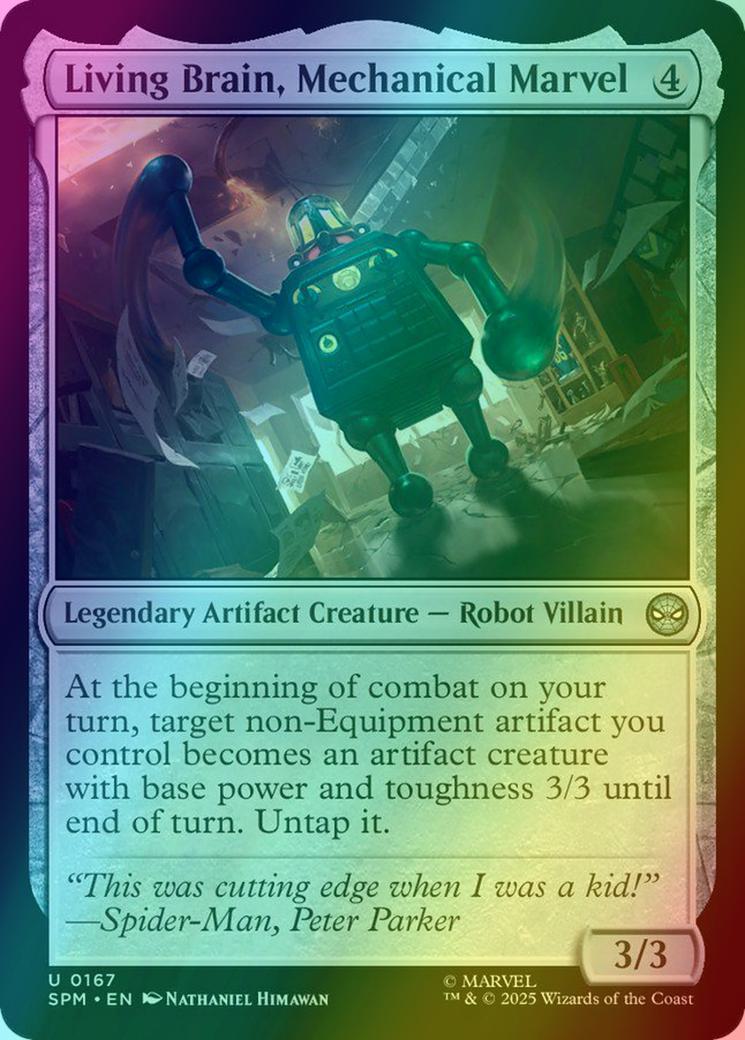 Living Brain, Mechanical Marvel [167] [Marvel's Spider-Man] [Foil]