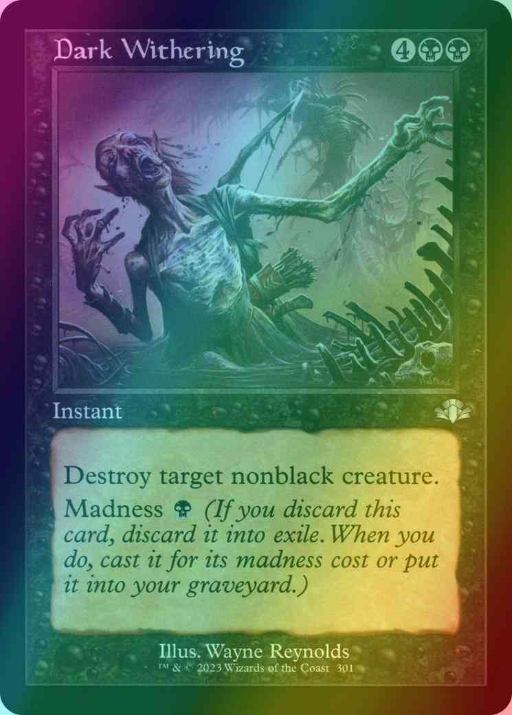 Dark Withering [301] [Retro Frame] [Dominaria Remastered] [Foil]