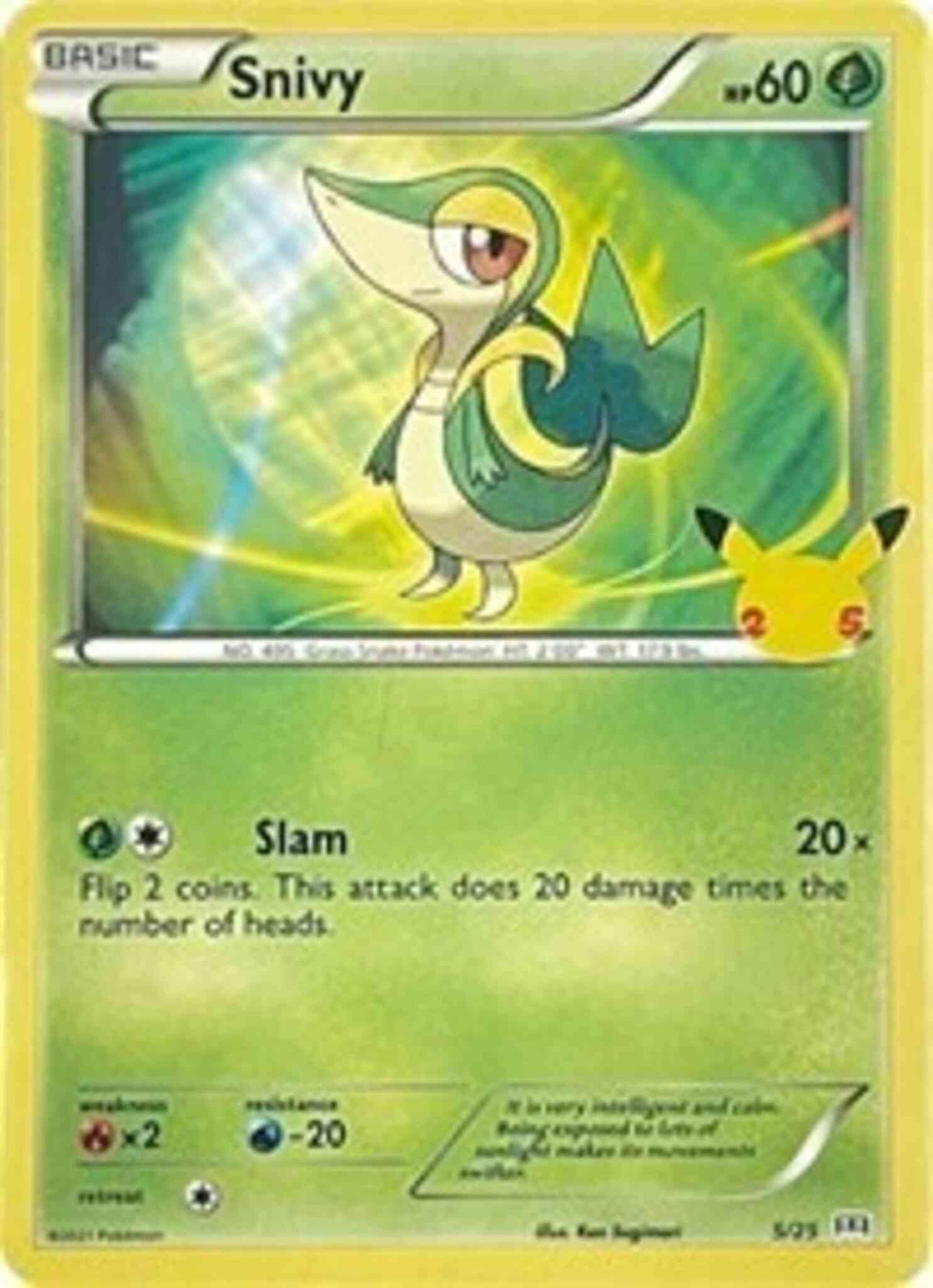 Snivy - McDonald's 25th Anniversary - 5/25 - Promo [mcd21-5] [Non-Holo]