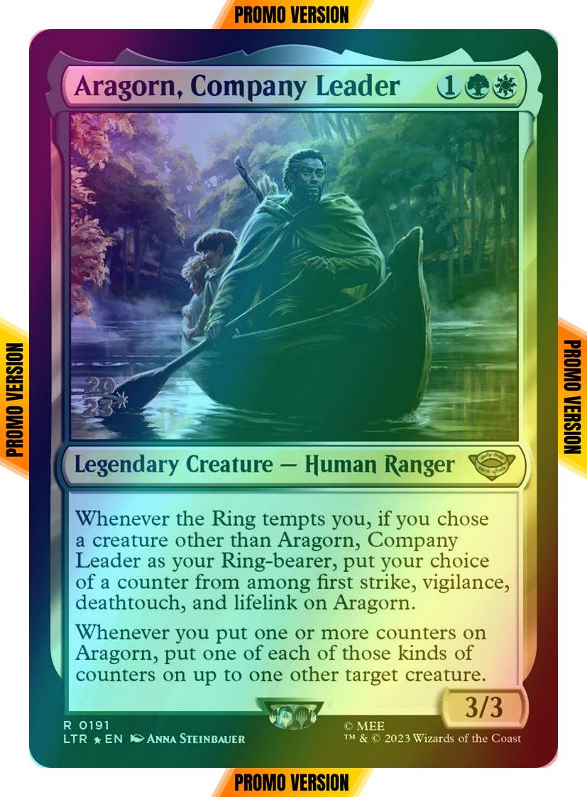 Aragorn, Company Leader [191s] [Prerelease] [The Lord of the Rings: Tales of Middle-earth: Promos] [Foil]