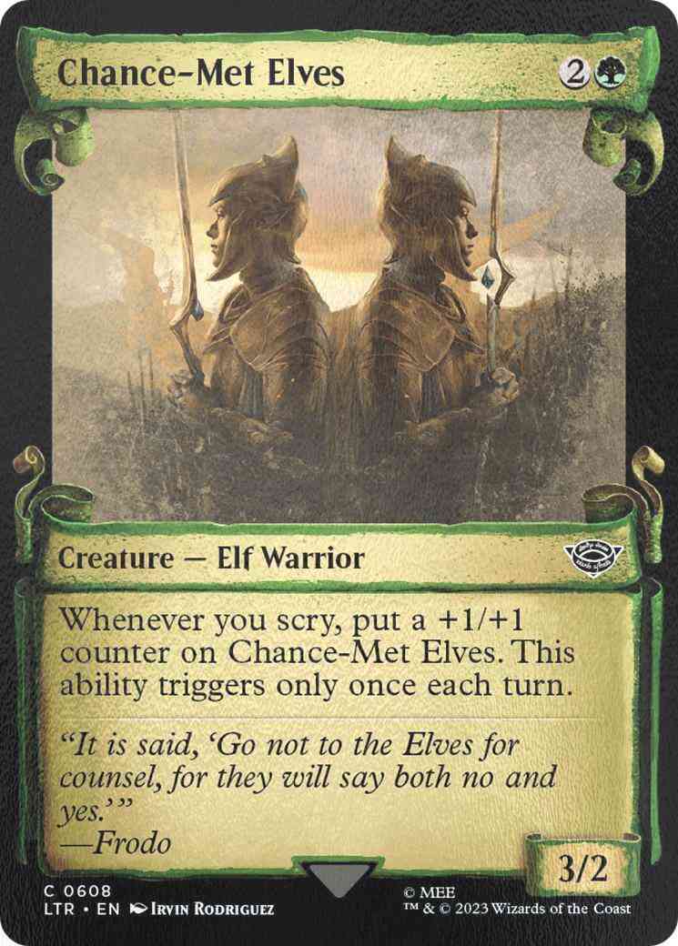 Chance-Met Elves [608] [Scrolls Showcase] [The Lord of the Rings: Tales of Middle-earth] [Silver Foil]