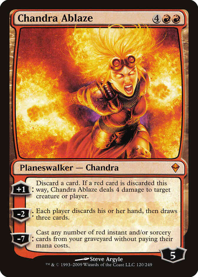 Chandra Ablaze [120] [Zendikar] [Non-Foil]