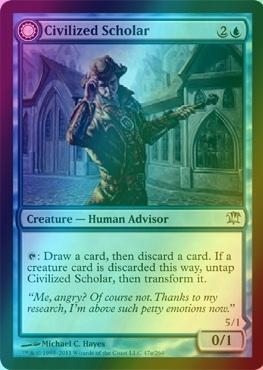 Civilized Scholar // Homicidal Brute [47] [Innistrad] [Foil]