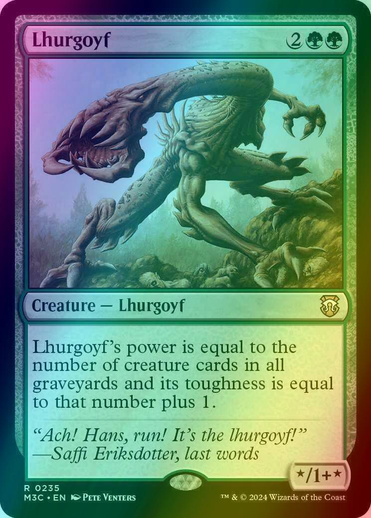 Lhurgoyf [235] [Modern Horizons 3: Commander] [Ripple Foil]