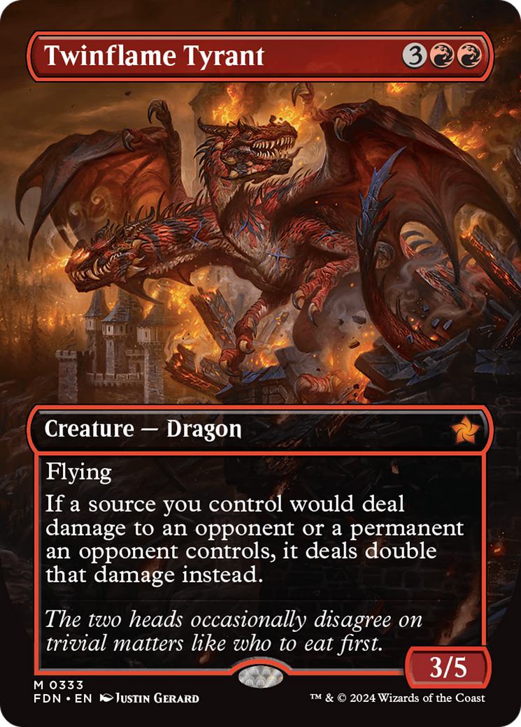 Twinflame Tyrant [333] [Borderless] [Foundations] [Non-Foil]