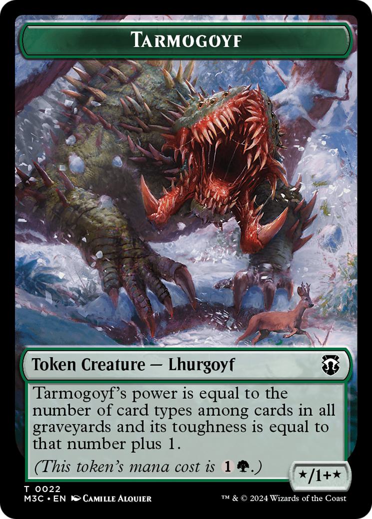 Goblin Token (13) // Tarmogoyf Token (22) [Modern Horizons 3: Commander: Tokens] [Non-Foil/Ripple Foil]