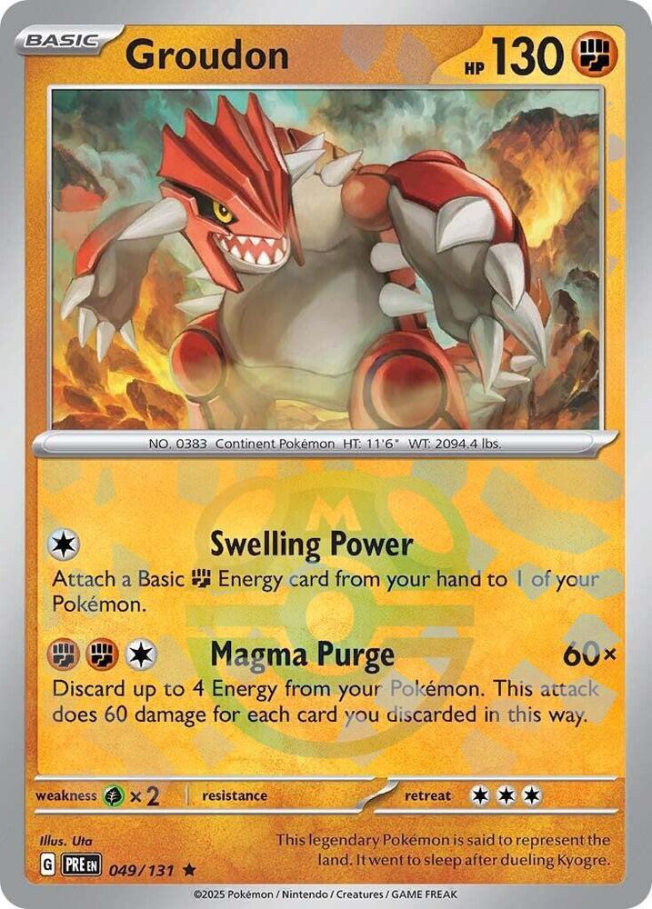 Groudon - Master Ball Pattern - 049/131 - Rare [sv085-049] [Reverse Holo]