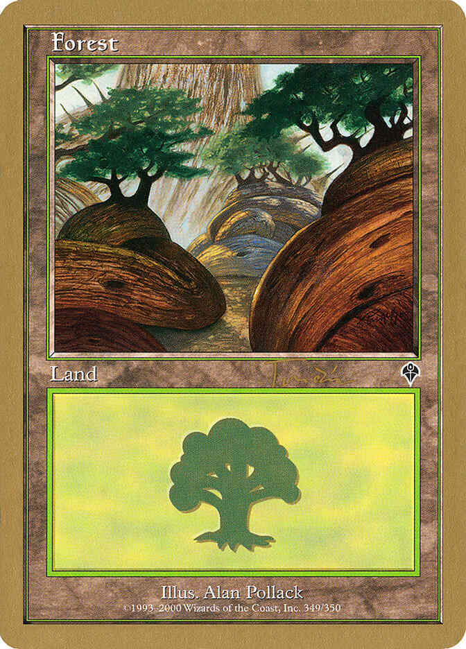 Forest [jt349a] [349] [Invasion Set Symbol] [World Championship Decks 2001] [Non-Foil]