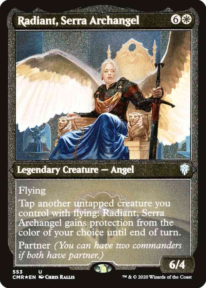 Radiant, Serra Archangel [553] [Commander Legends] [Etched Foil]