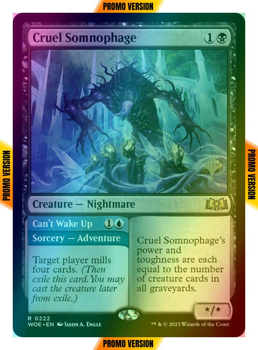 Cruel Somnophage // Can't Wake Up [222p] [Promo Pack] [Wilds of Eldraine: Promos] [Foil]