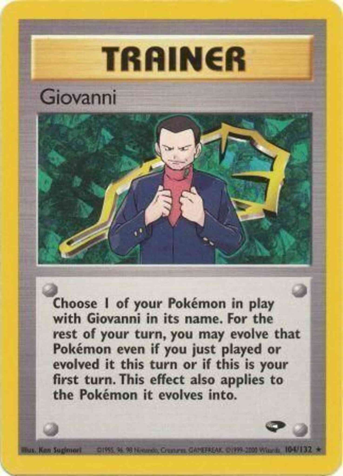 Giovanni - 104/132 - Rare - Unlimited [gym2U-104] [Non-Holo]