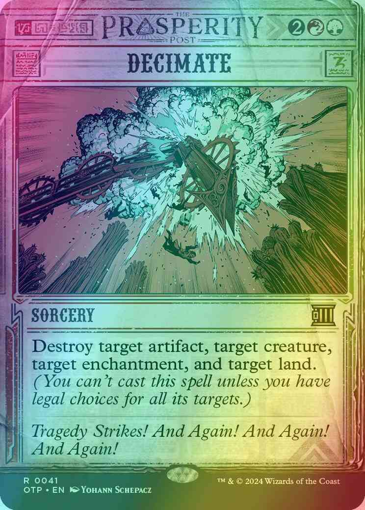 Decimate [41] [Breaking News Showcase] [Breaking News] [Foil]