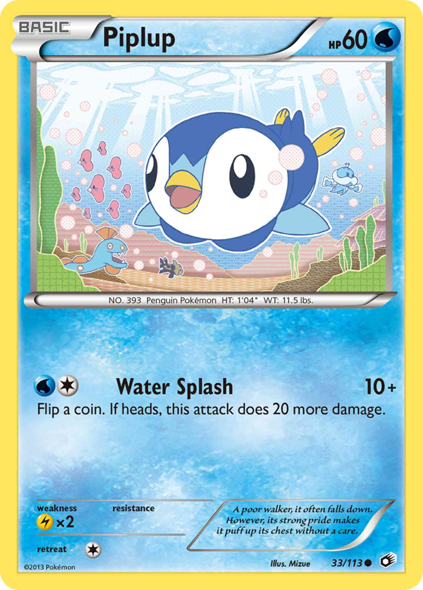 Piplup - 33/113 - Common [bw11-33] [Non-Holo]