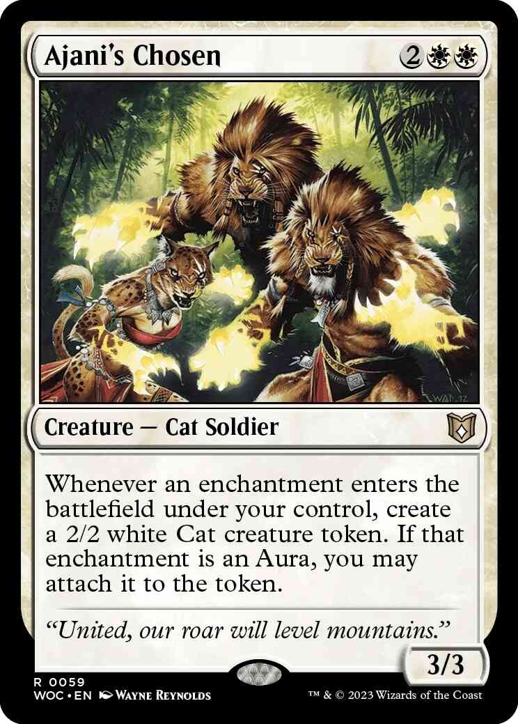 Ajani's Chosen [59] [Wilds of Eldraine: Commander] [Non-Foil]