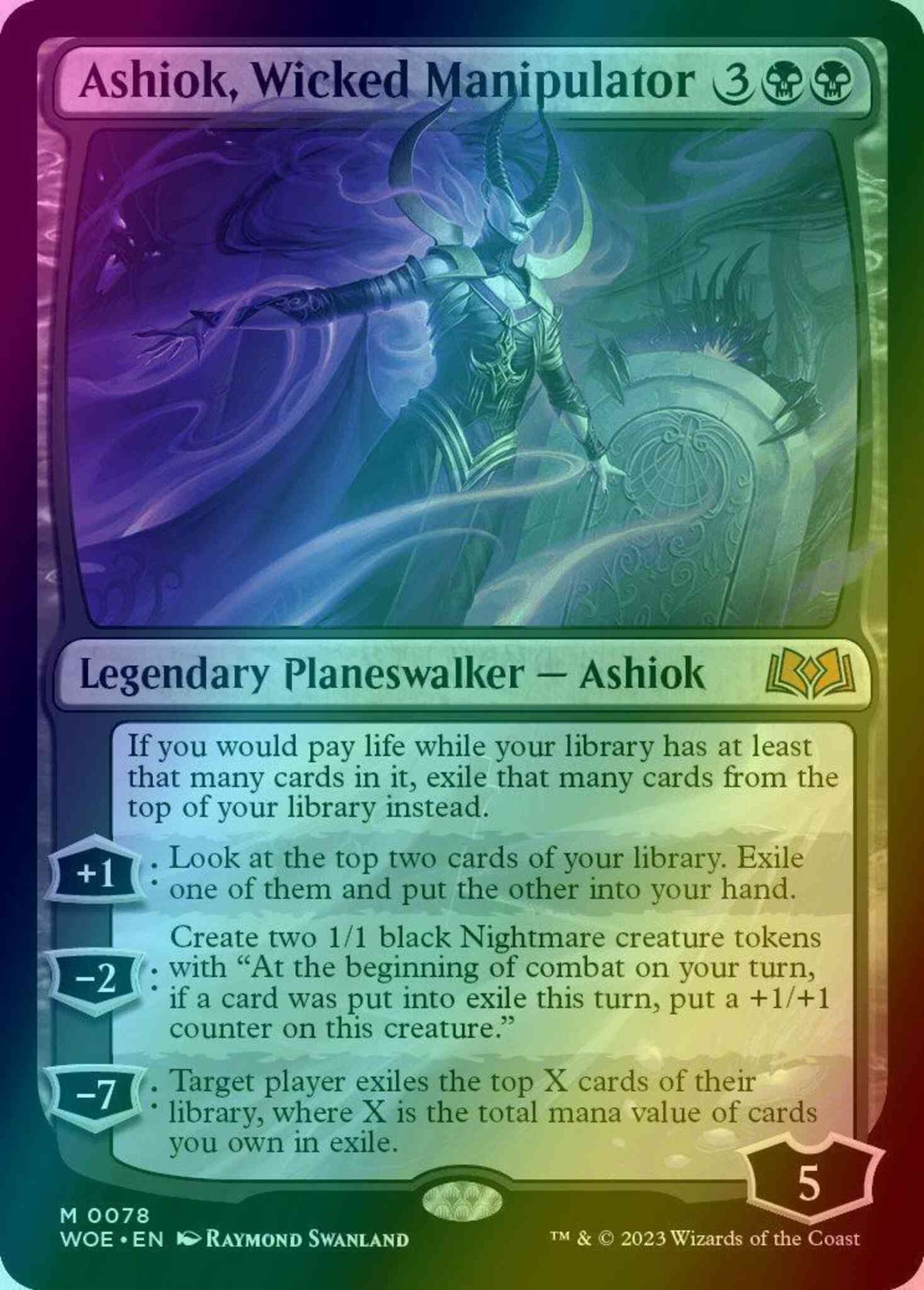 Ashiok, Wicked Manipulator [78] [Wilds of Eldraine] [Foil]