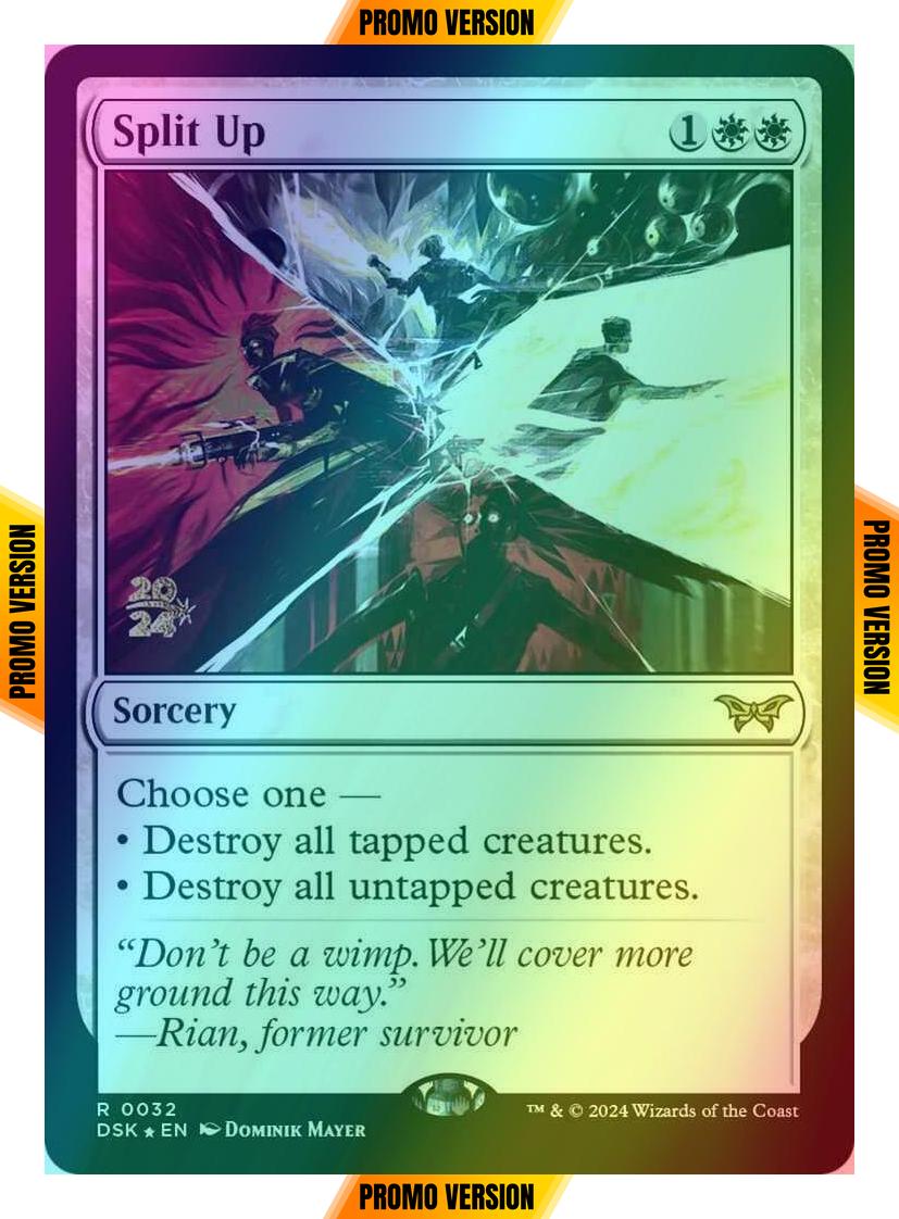 Split Up [32s] [Prerelease] [Duskmourn: House of Horror: Promos] [Foil]